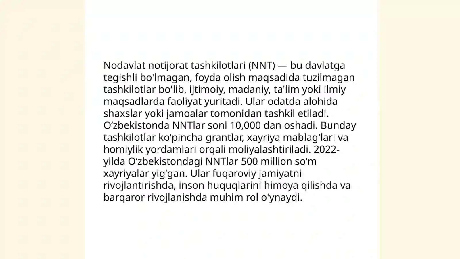 Nodavlat notijorat tashkilotlari 3