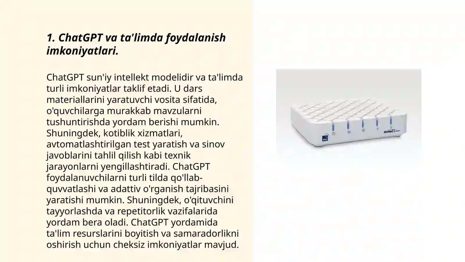 ChatGPT, Gemini,LLama3,Copilot generativ modellarini sohada qo'llash 3
