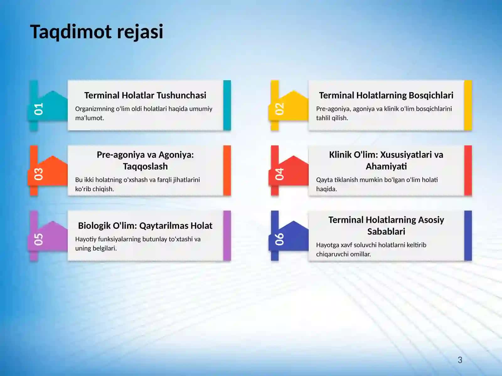 Terminal Holatlar va Reanimatsiya Asoslari 3