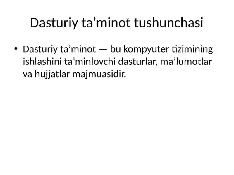 Tizimli va amaliy dasturiy ta’minotning rivojlanish tendensiyalari 3