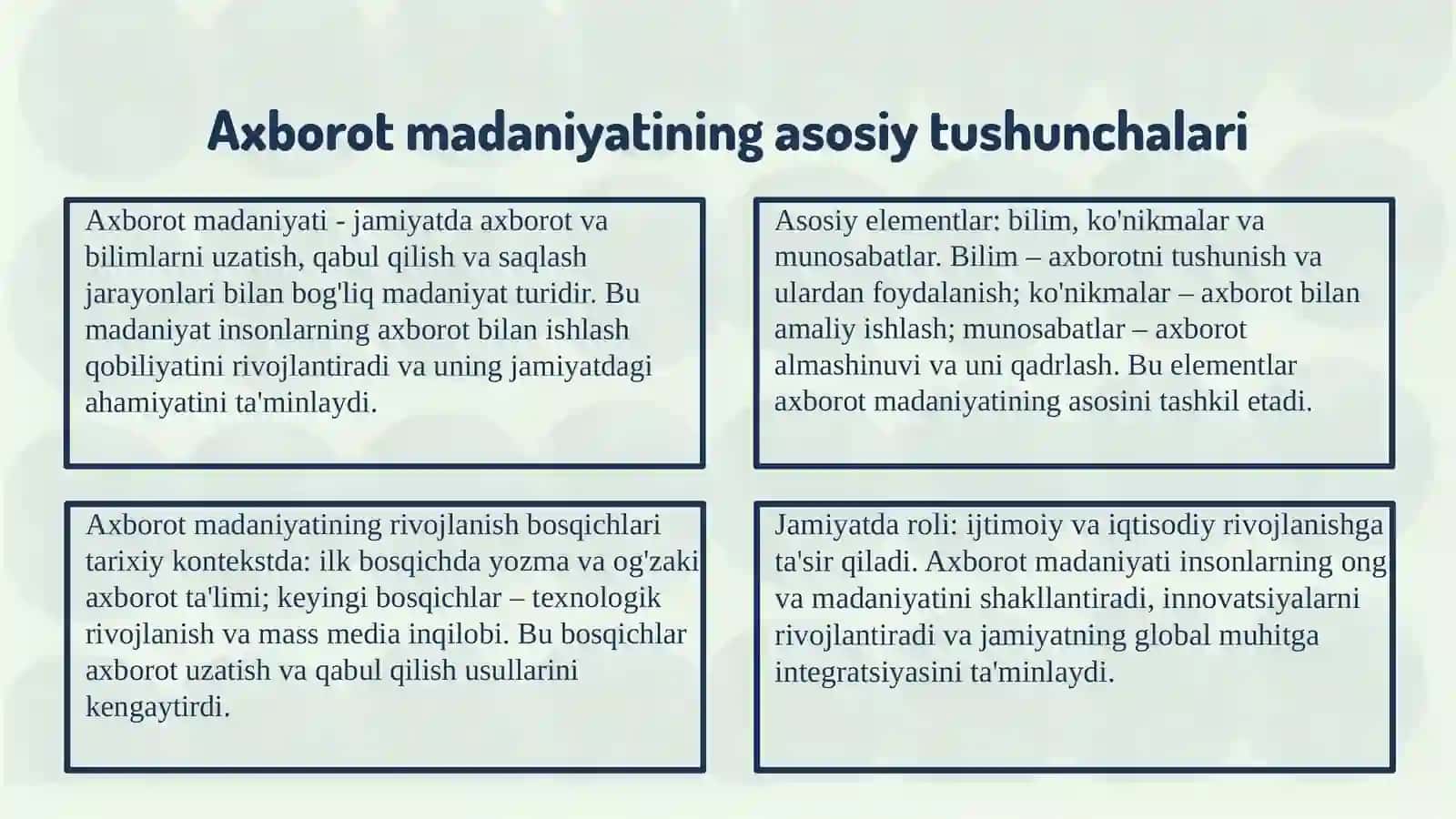 Axborot Madaniyatining Ahamiyati 3