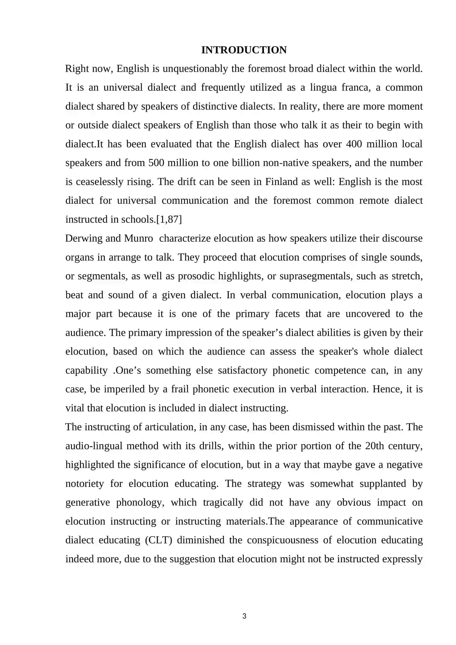 Distribution and typology of pronunciation materials 3