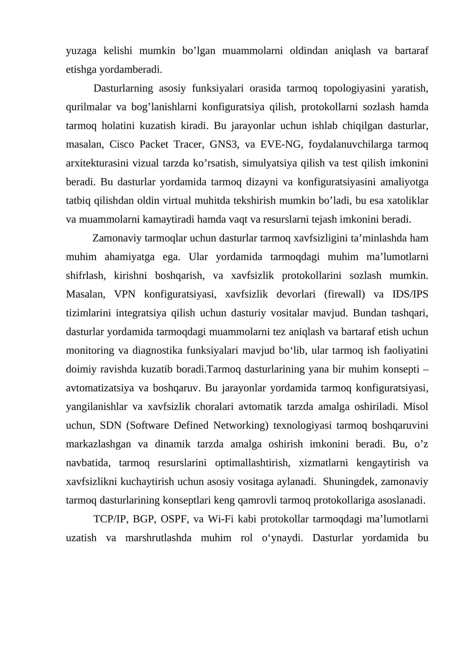 Zamonaviy tarmoqni loyihalash dasturlari, uzatish muhitlari 3