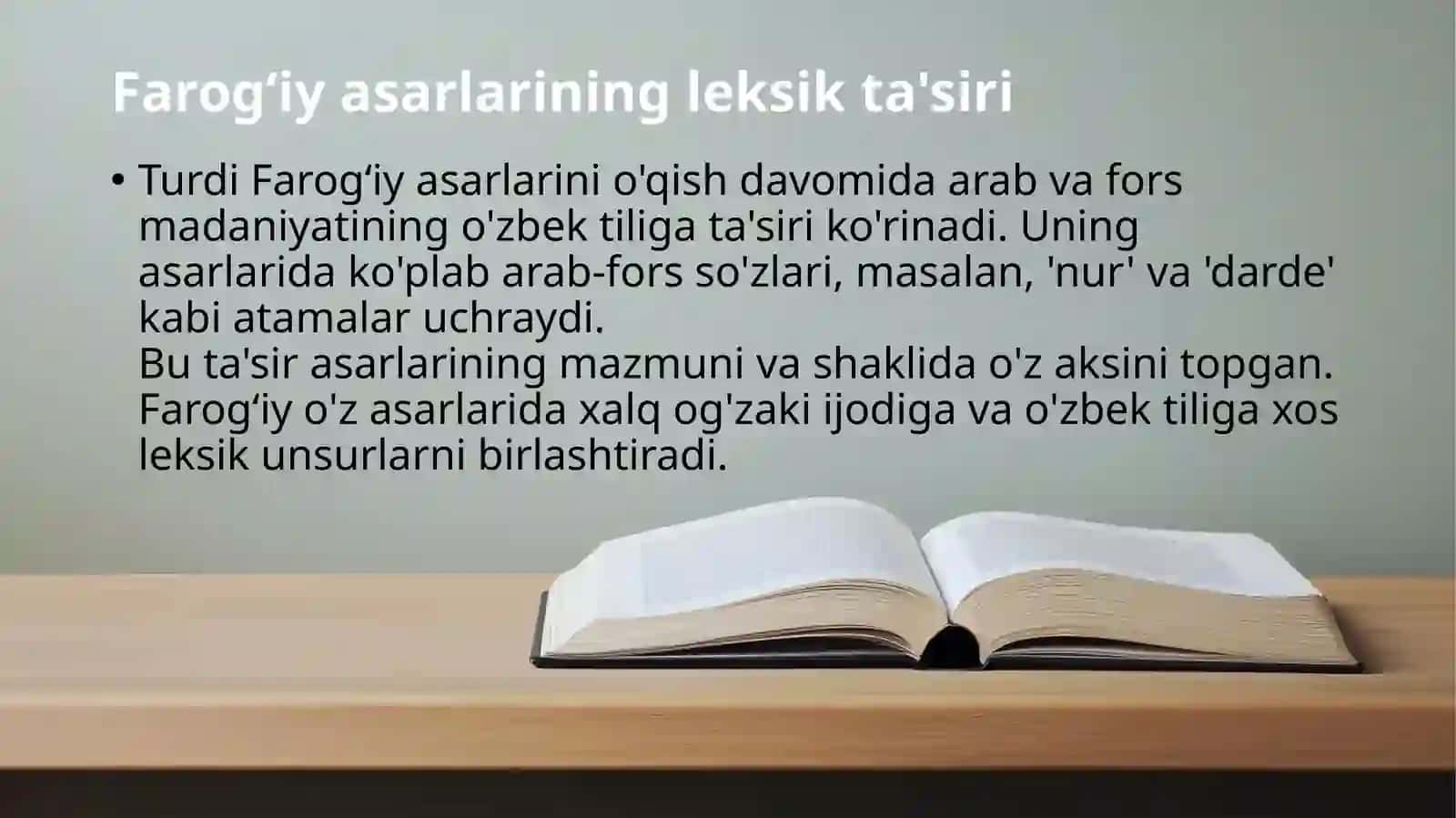 Turdi Farogʻiy asarlarining leksik til xususiyatlari 3