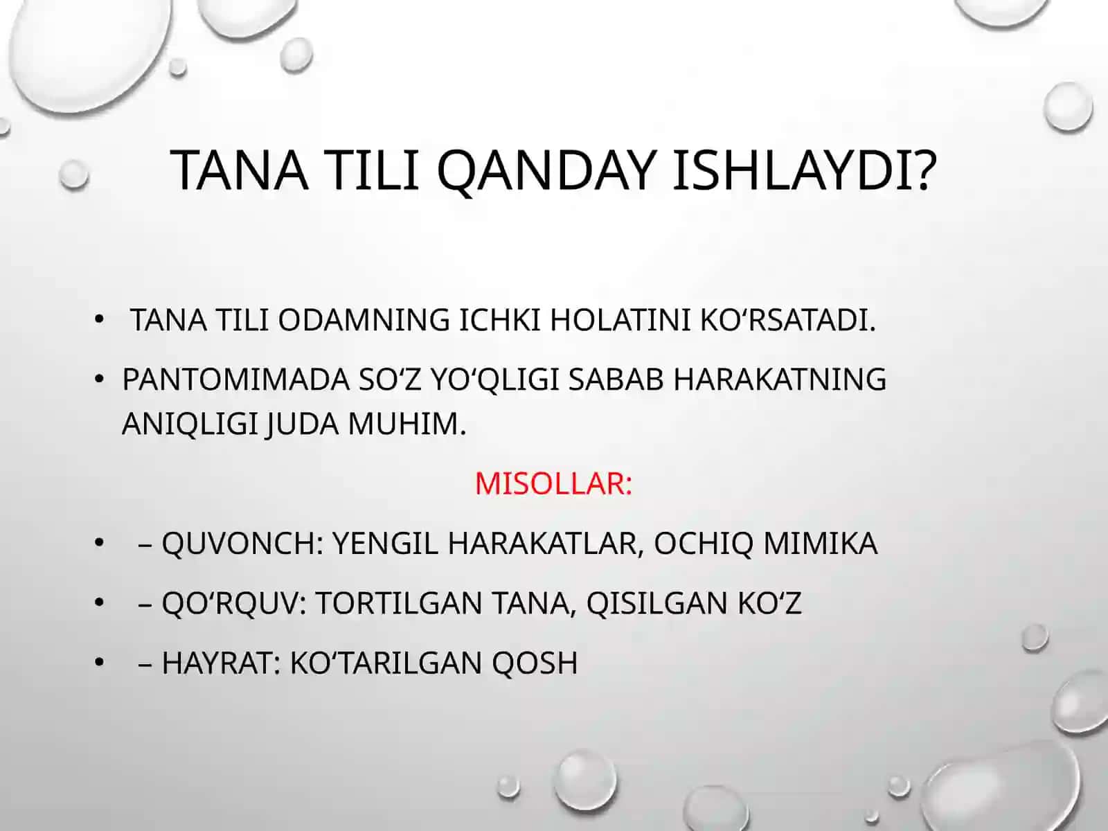 Teatr san’ati: Pantomima va Tana Tili 3