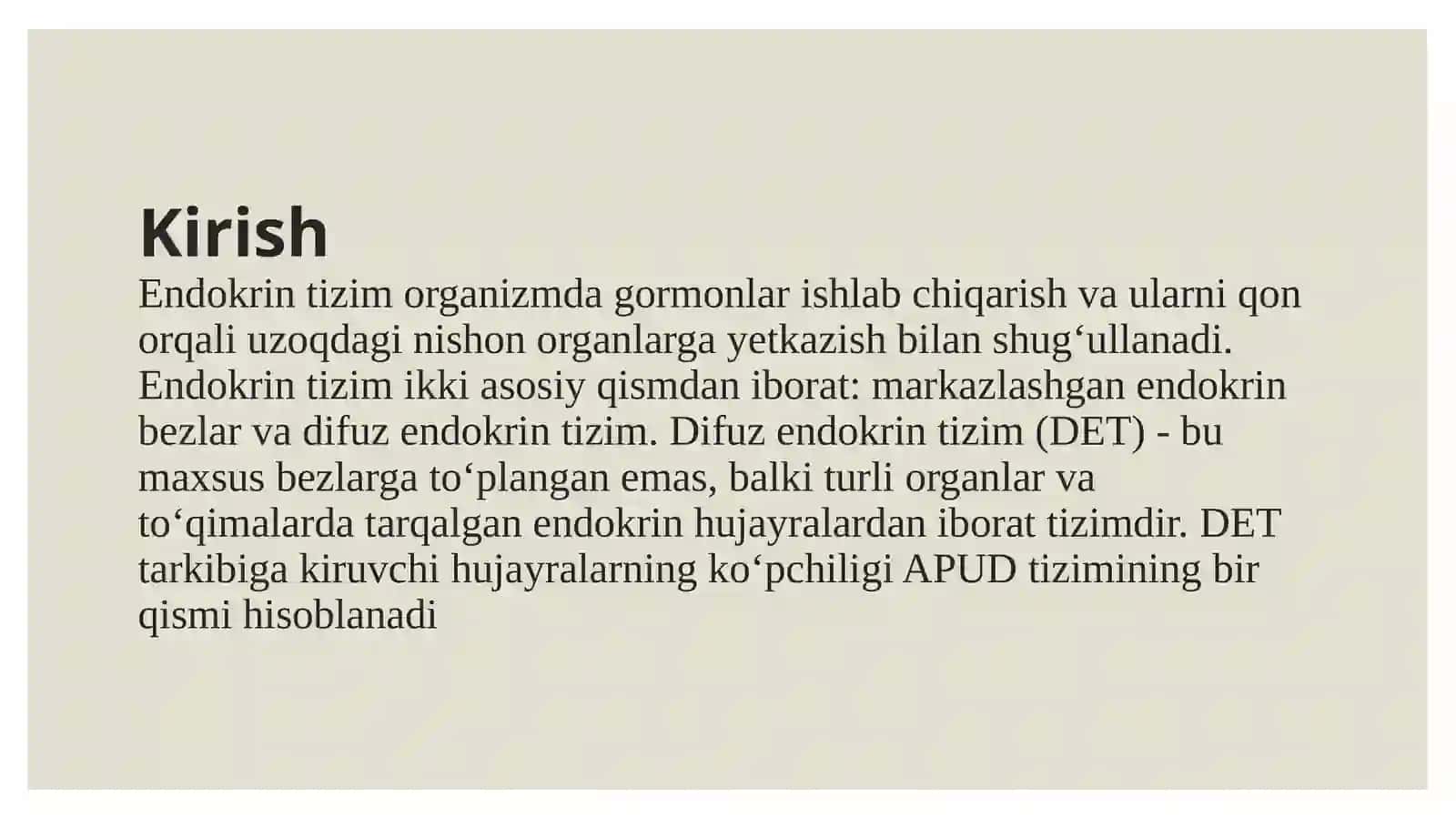 Diffuzendokrin Tizim 3