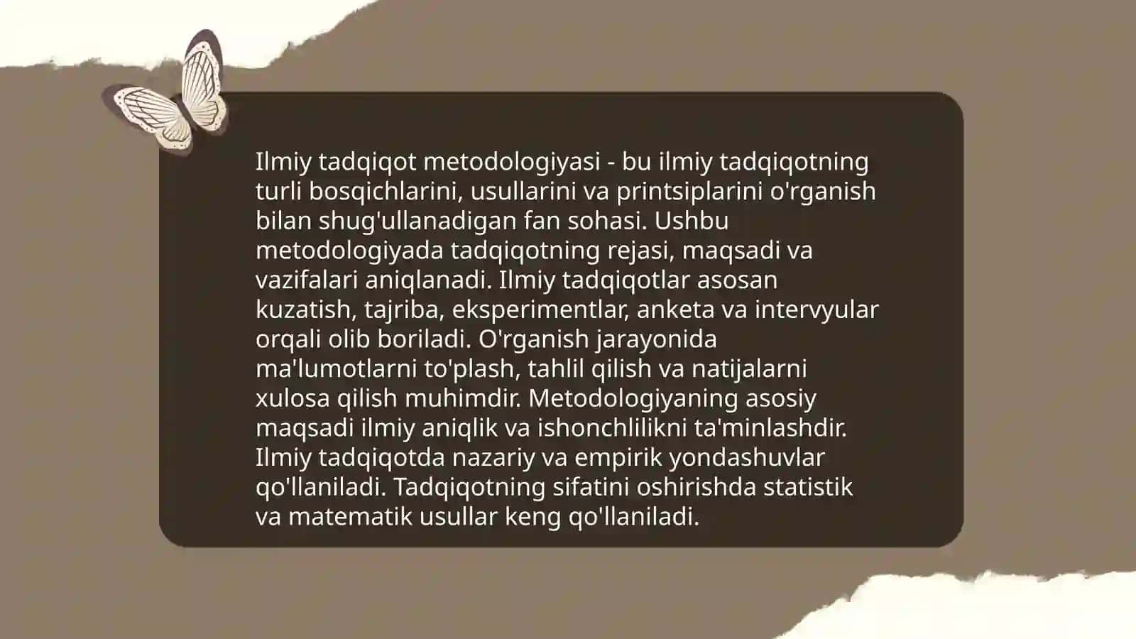 Ilmiy tadqiqot metodologiyasi 3