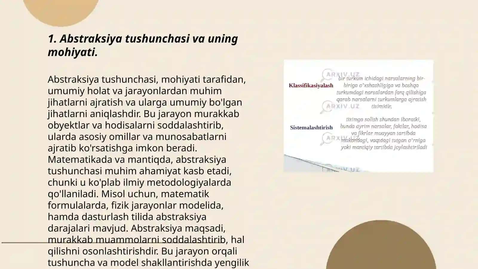 Abstraksiya tushunchasi va uning mohiyati 3