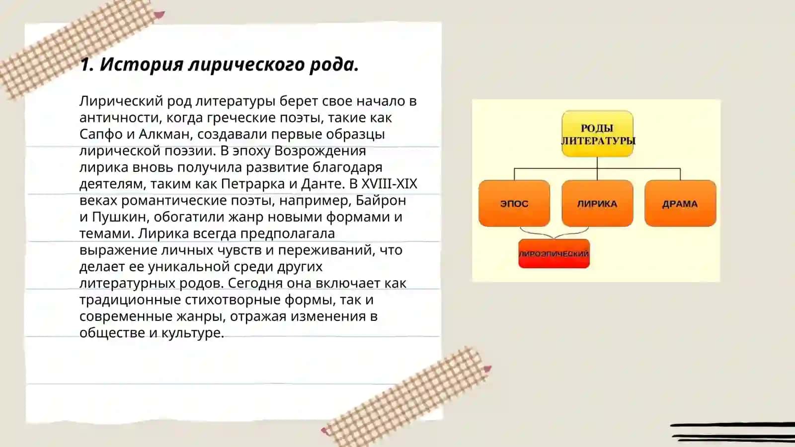Лирика как литературный род 3