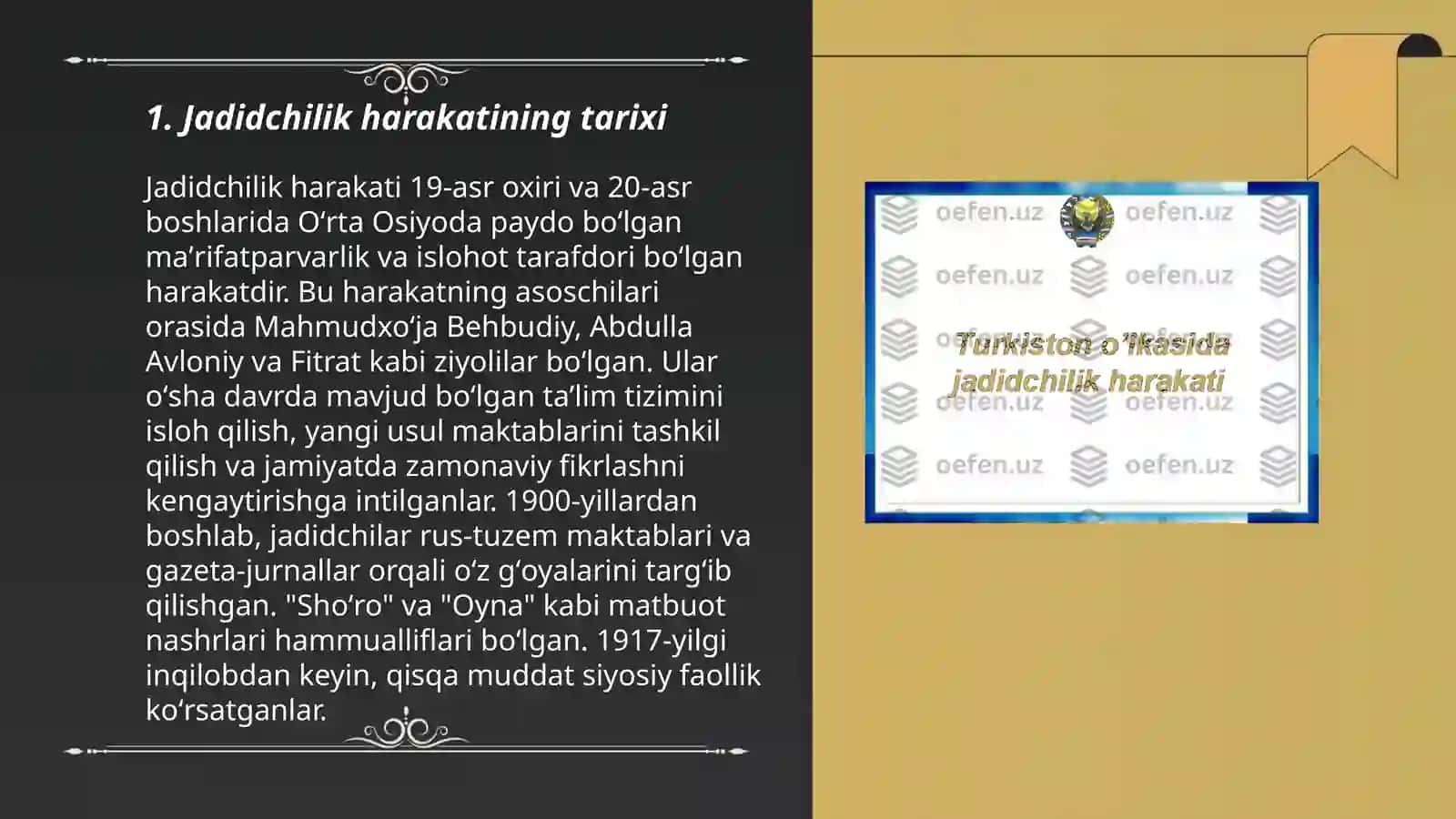 Jadidchilik harakati hayotga taʼsiri 3