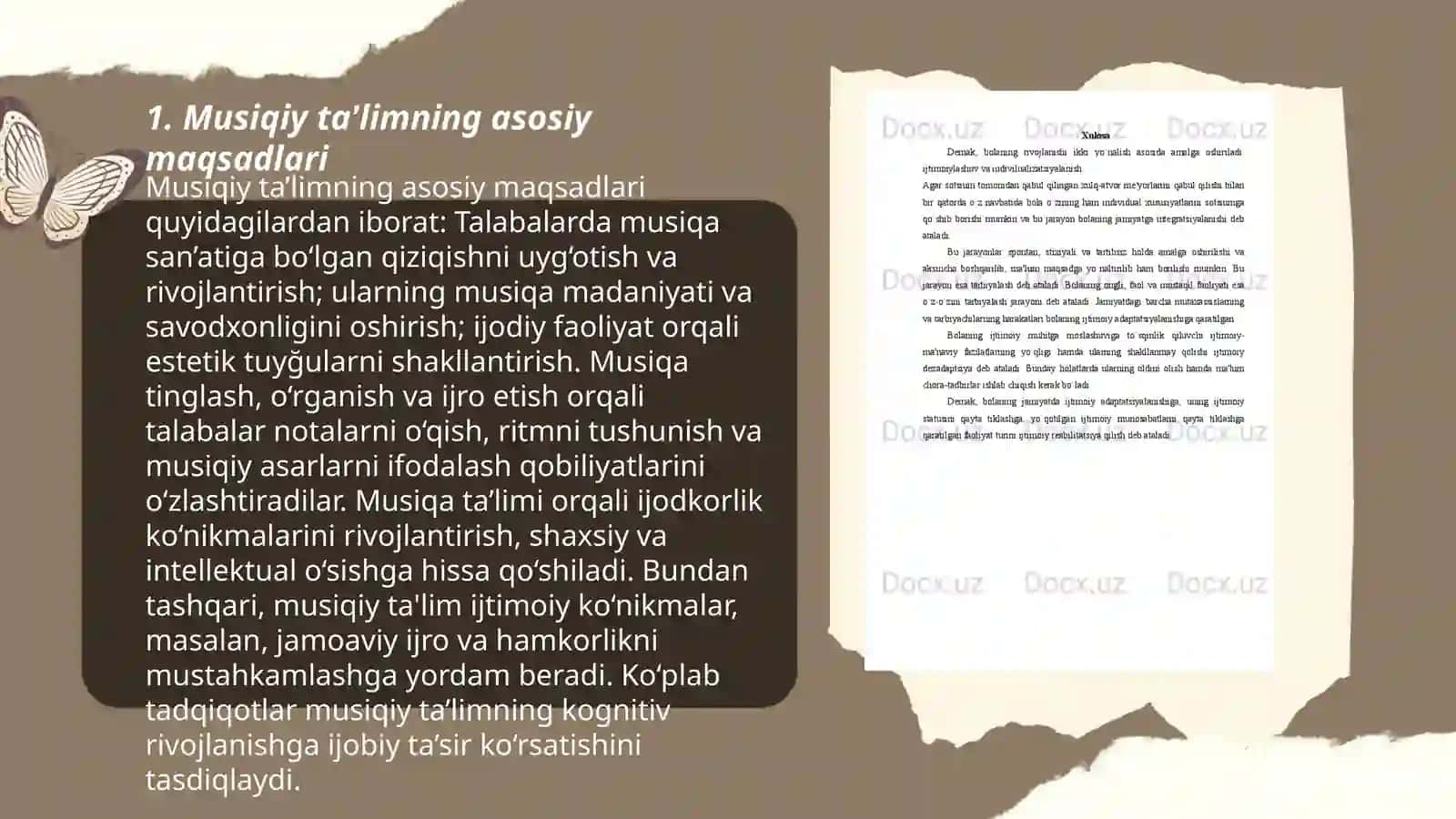 Musiqiy ta'limning maqsad, vazifalari va mazmuni 3