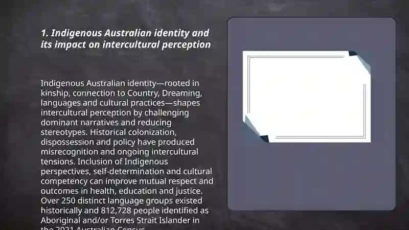 Perception, Identity, Stereotypes in Intercultural communication Australia 3