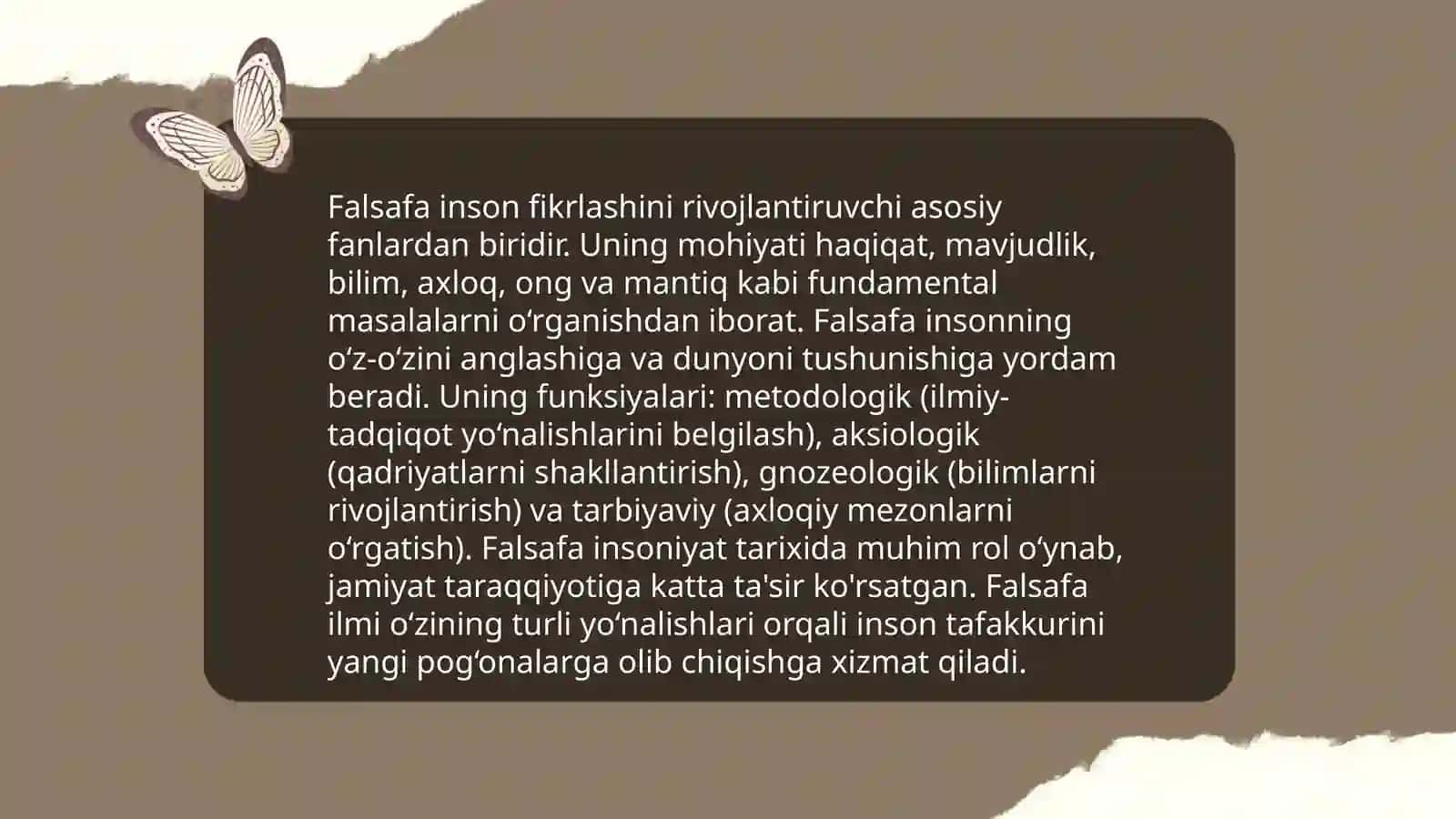 Falsafa funksiyalari 3