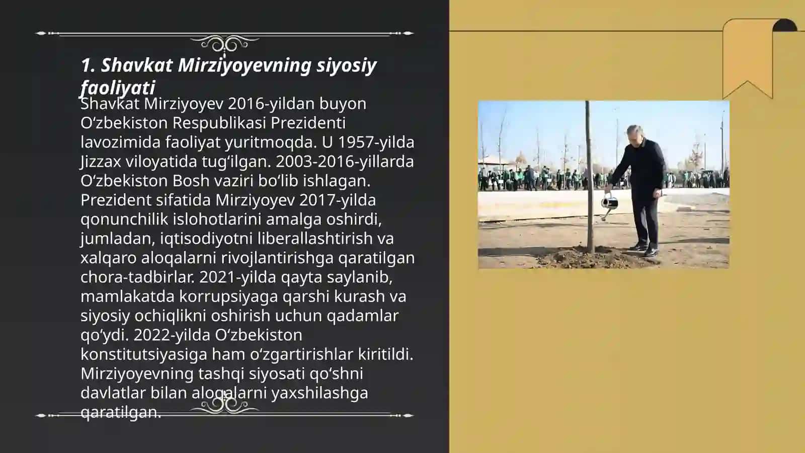 Shavkat Mirziyoyevning siyosiy faoliyati 3