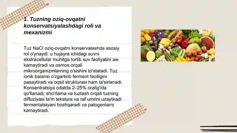 Tabiiy oziq ovqat konservantlari 3