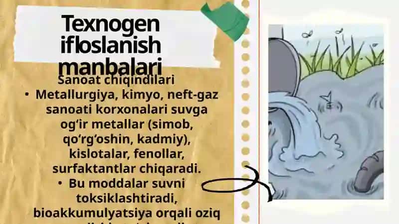 SUV HAVZALARINING TEXNOGEN IFLOSLANISHI 3