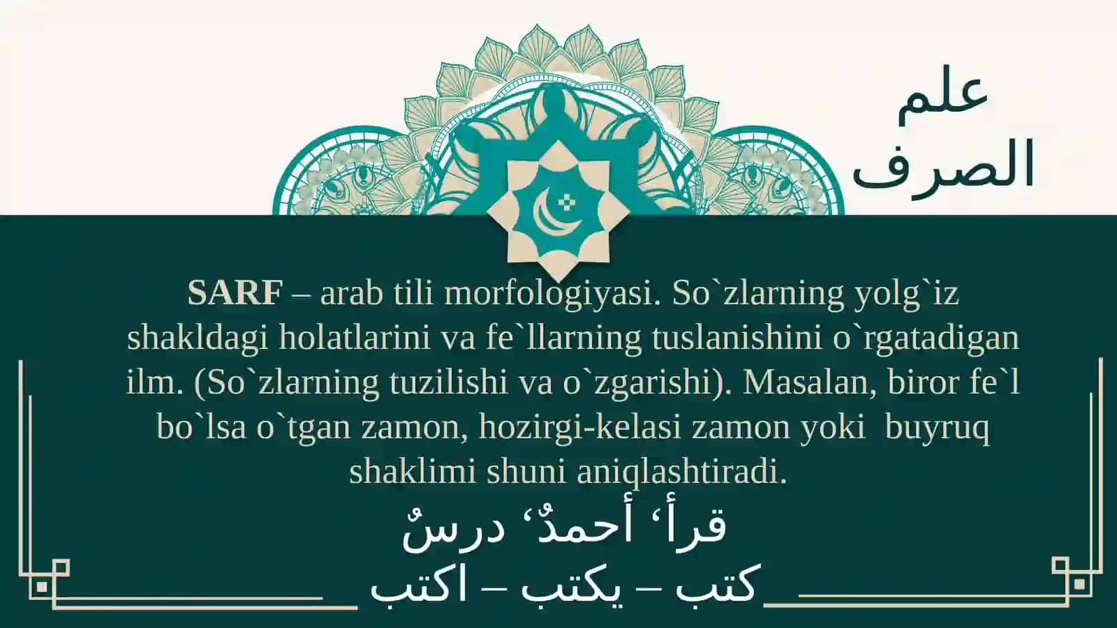PPT Arab tili sarf va nahv ilmi 3