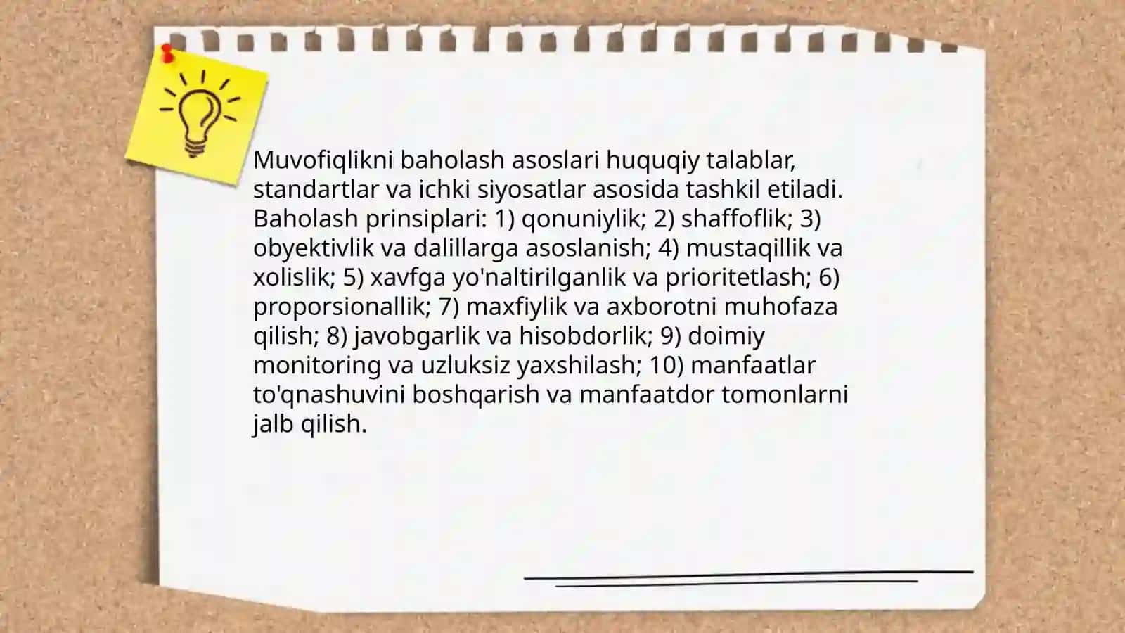 Muvofiqlikni baholashni usullari va yo'llari 3
