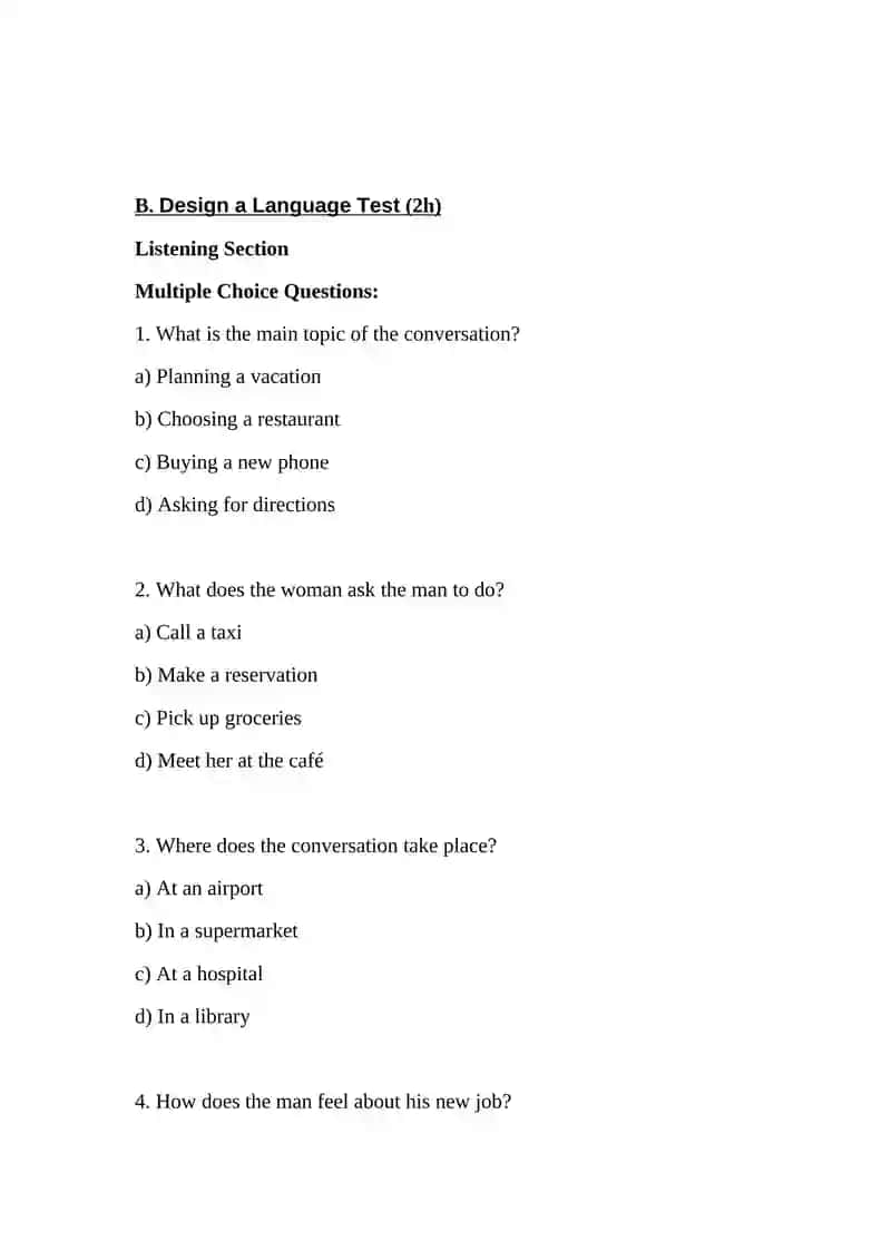 Principles of Language Assessment and Test Design 3