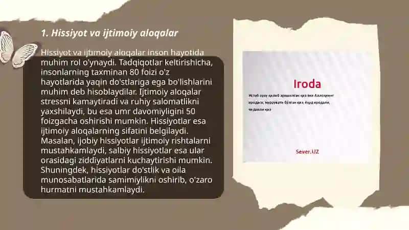 Hissiyot va iroda 3