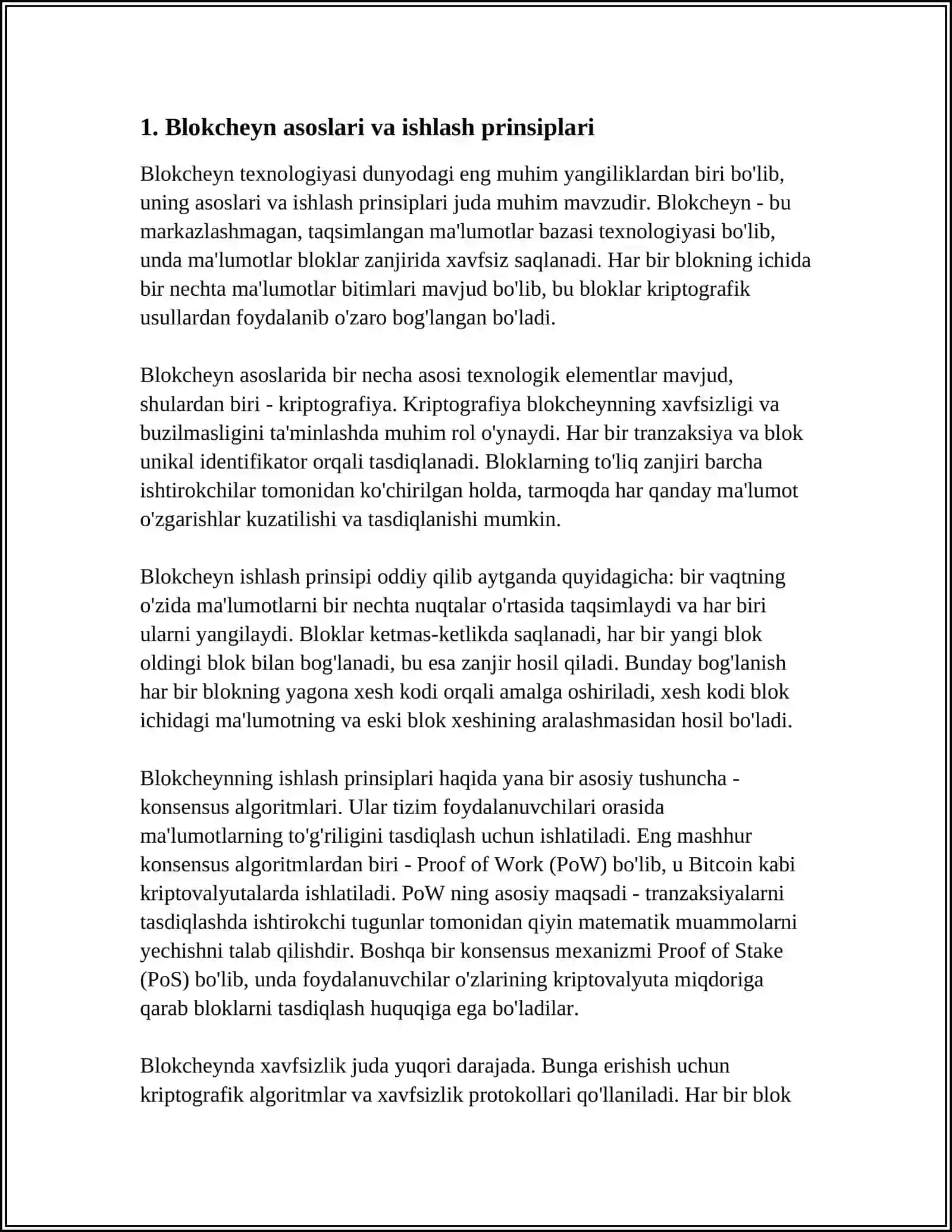 BLOKCHAYN TEXNOLOGIYASI 3