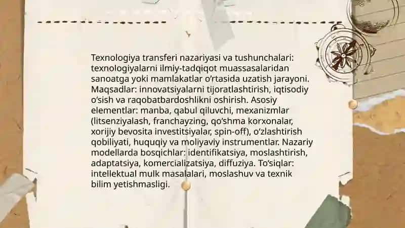 Transfer texnologiyalar 3