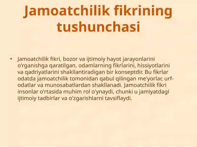 Jamoatchilik fikri sotsiologiyasi 3