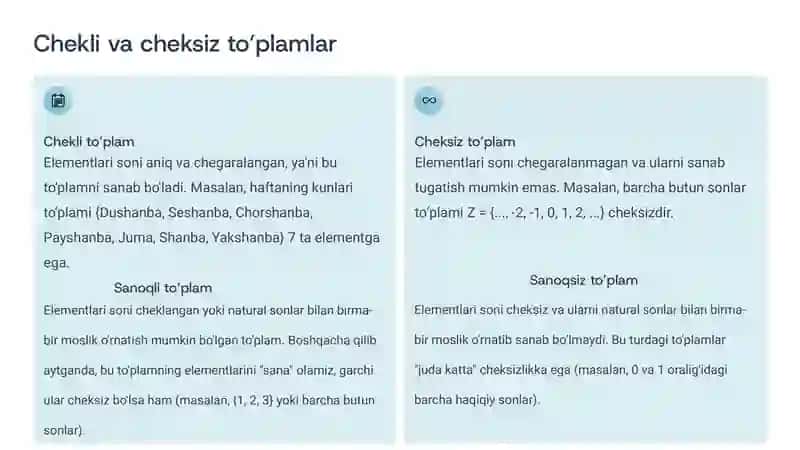 Diskrettizatsiya fanidan mashg'ulot 3