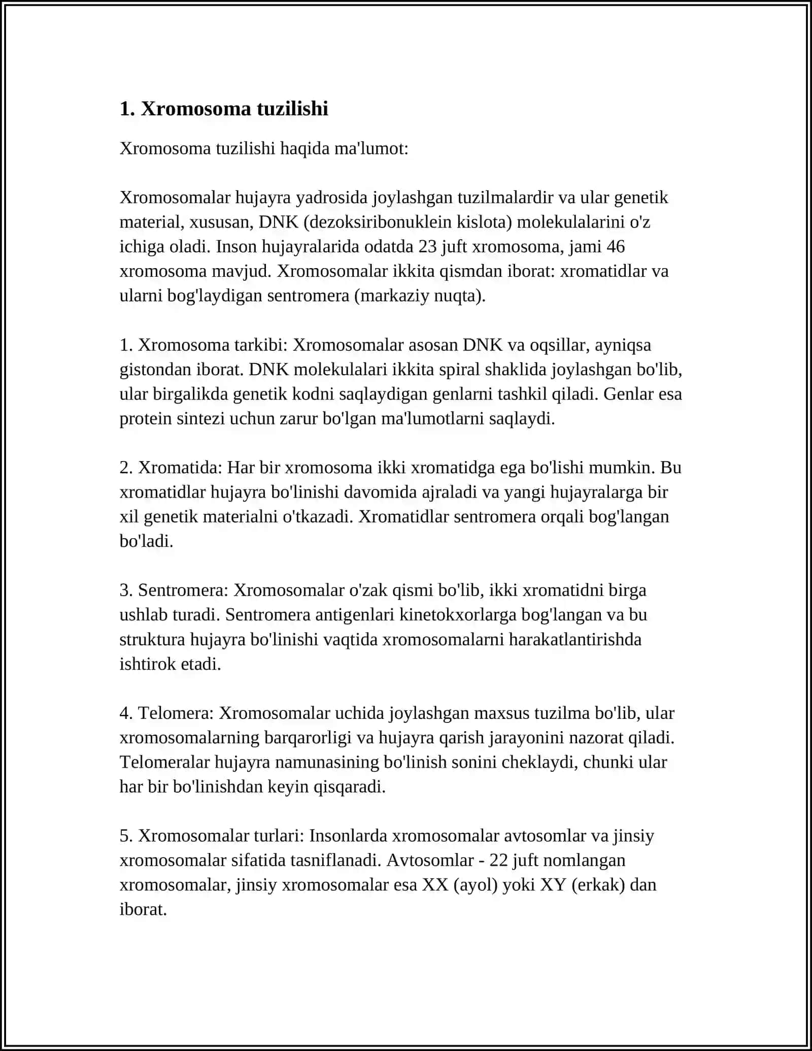 IRSIYATNING XROMOSOMA NAZARIYASI 3