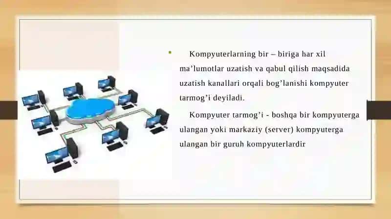 Tarmoq texnologiyalari va internet xizmatlari 3