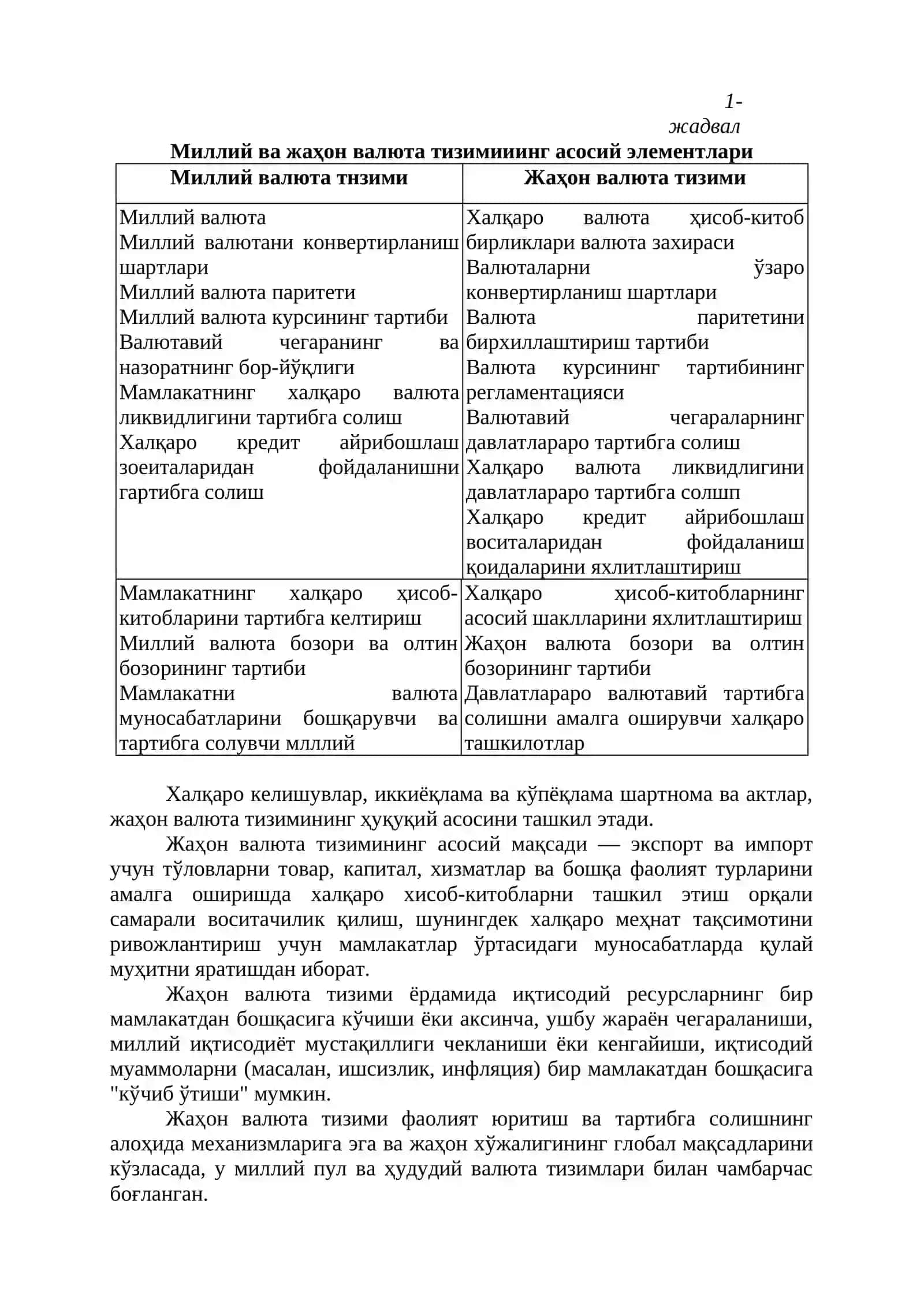 Жаҳон валюта тизими ва унинг ривожланиш босқичлари 3