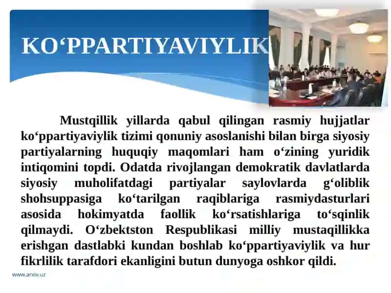 O’ZBEKISTONDA SIYOSIY PARTIYALAR 3