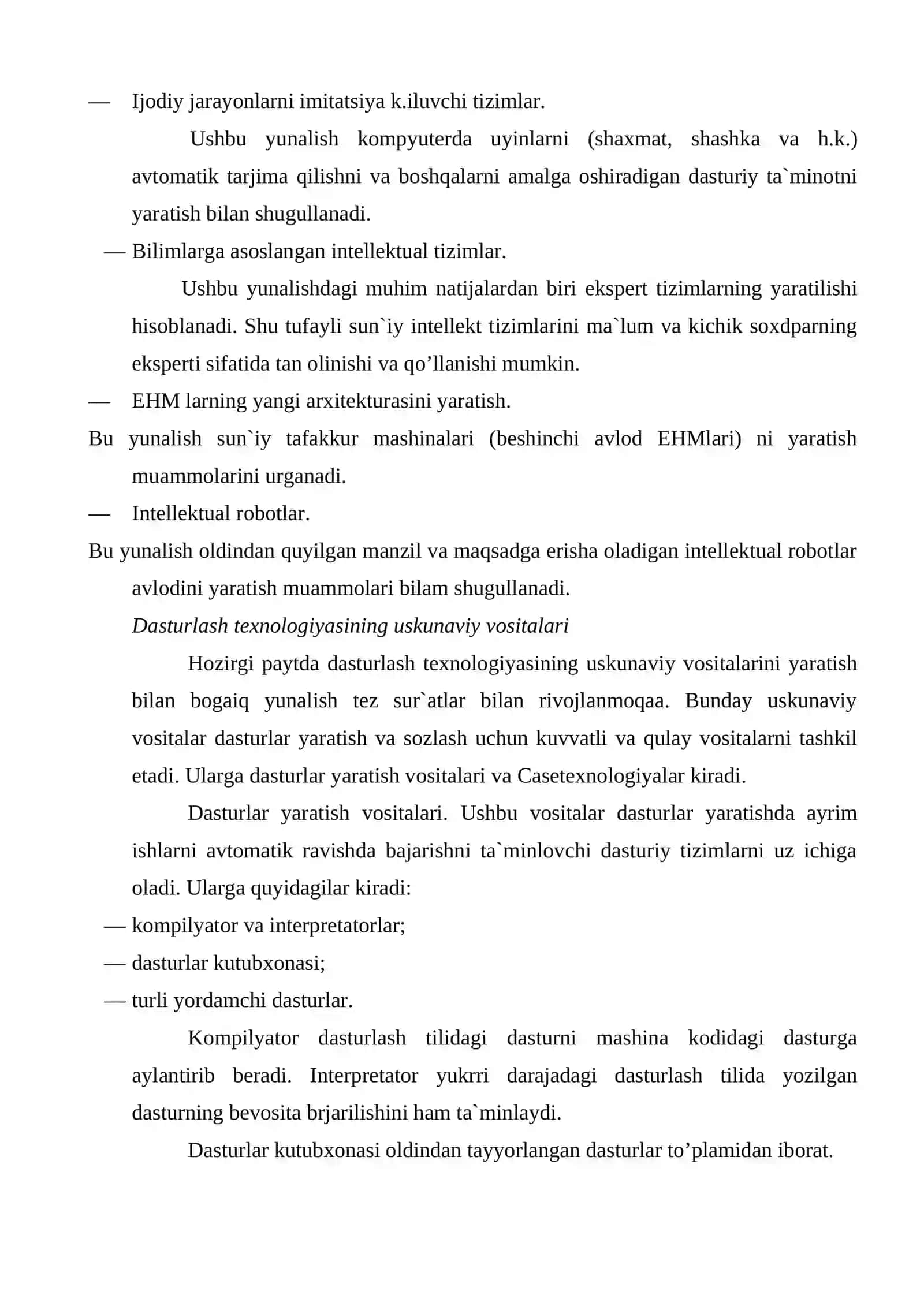 KOMPYUTERNING ZAMONAVIY DASTURIY TA’MINOTI VA DASTURIY TA’MINOT TURLARI 3