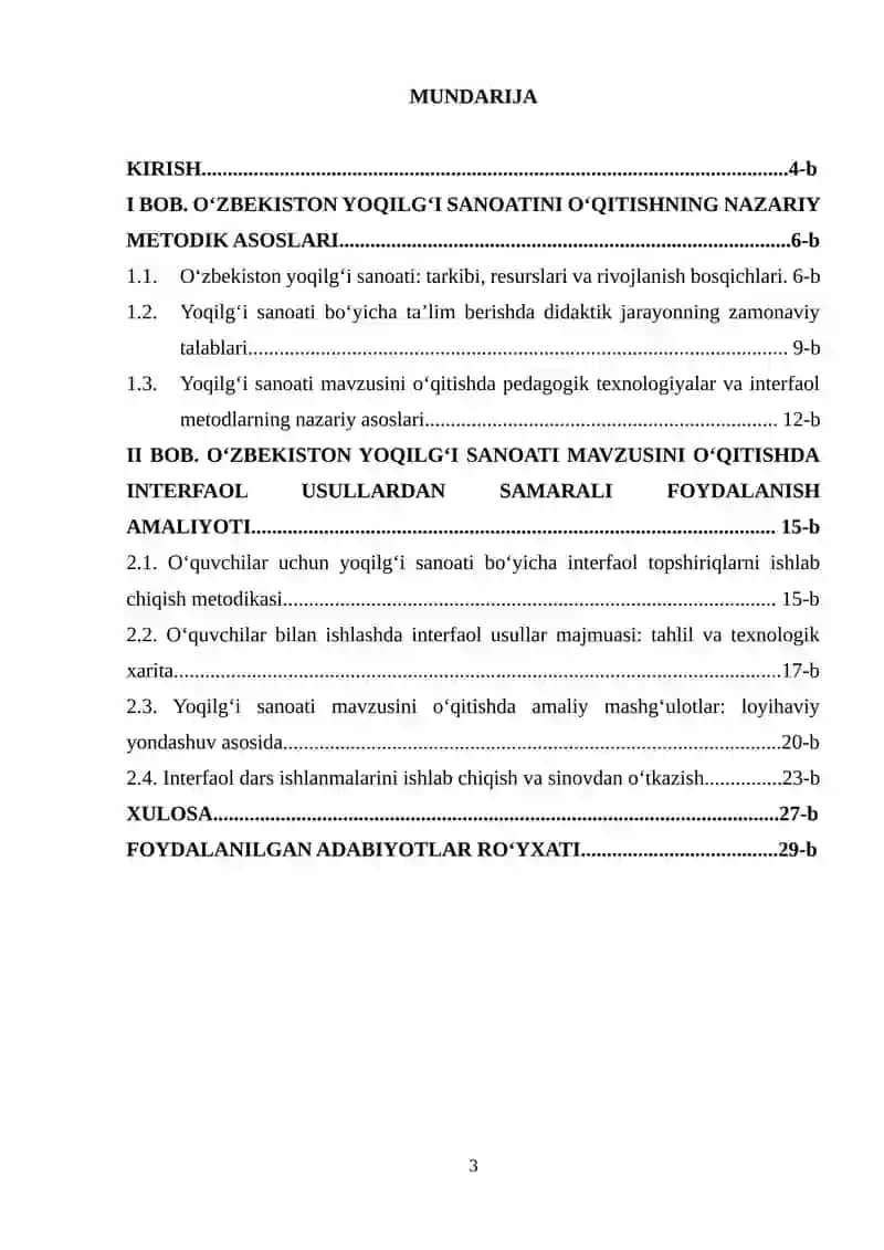 O‘zbekiston yoqilg‘i sanoati mavzusini o‘qitishda interfaol usullarni qo‘llash 3