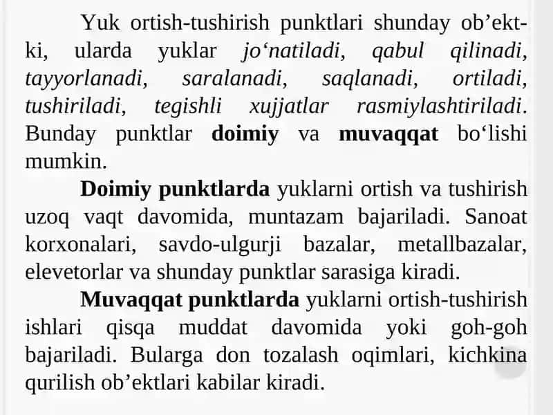 Ortish-tushirish punktlari va omborlari 3