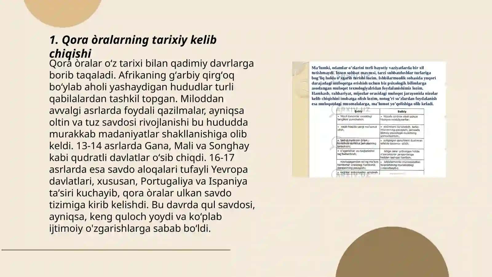 Qora òralar haqida tushuncha 3