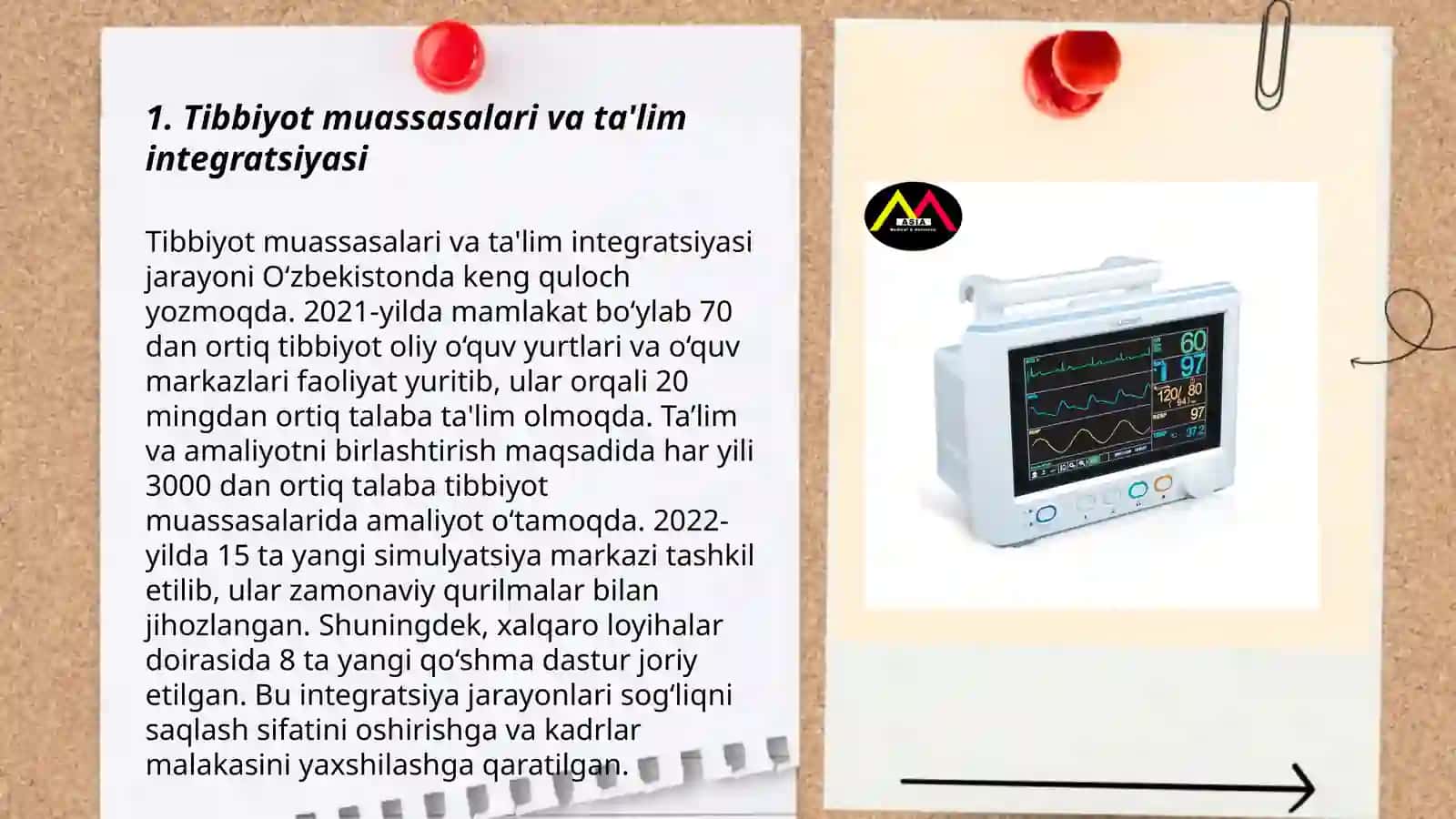 Tibbiyot muassasalari va ta'lim integratsiyasi 3