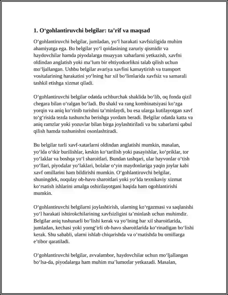 OGOHLANTIRUVCHI VA IMTIYOZ BELGILARI 3