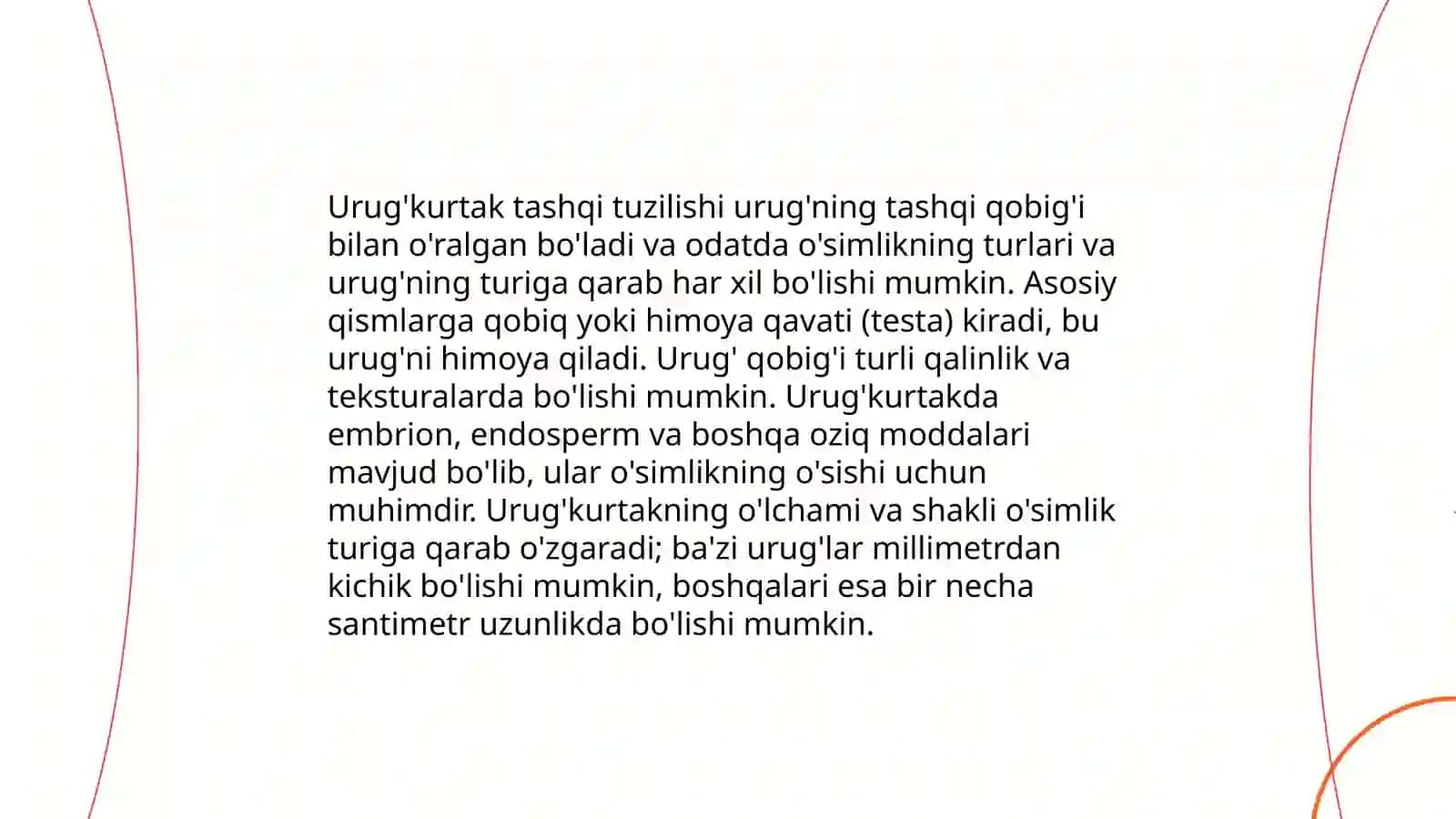 Urug’kurtakning tuzilishi 3