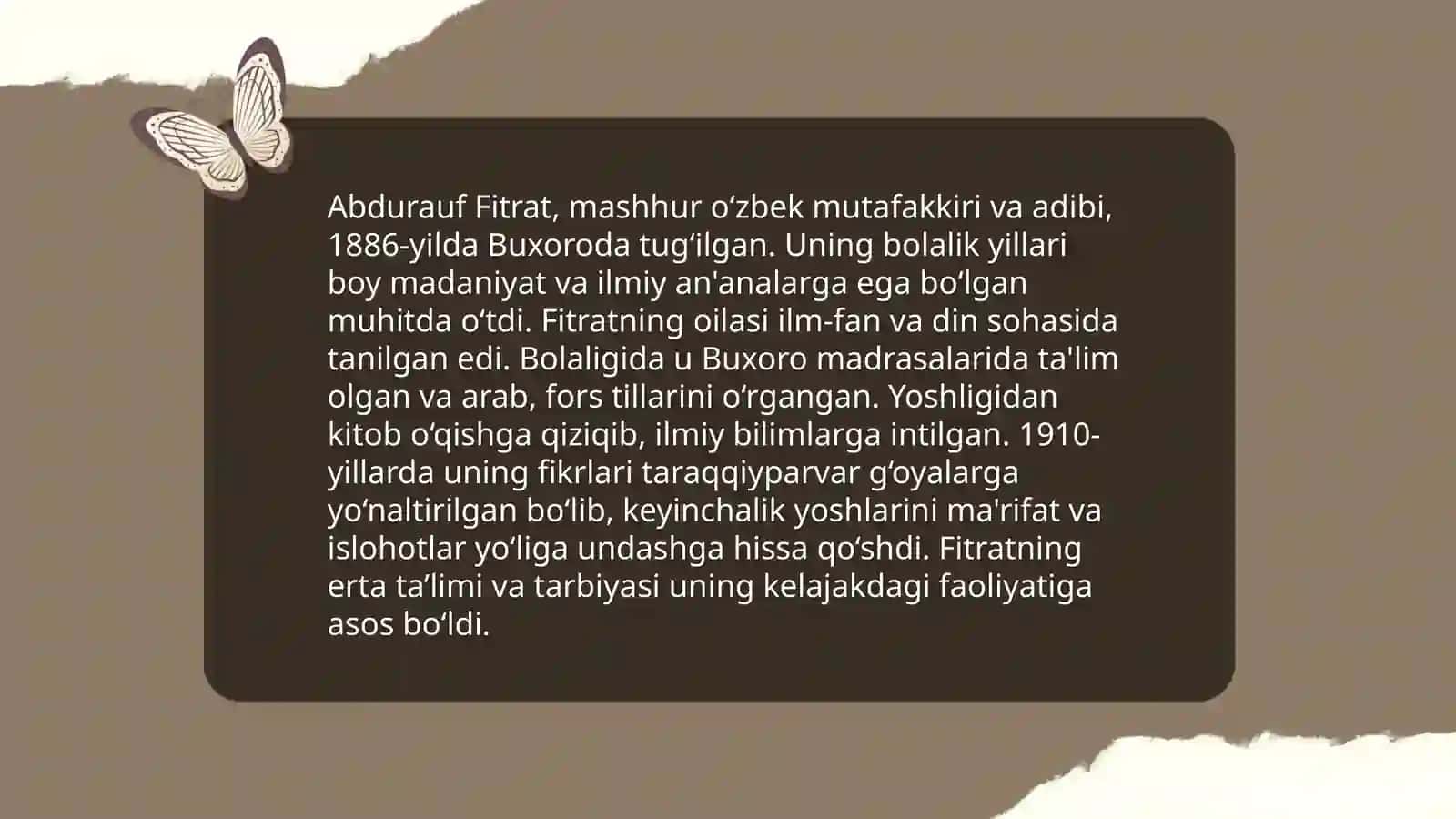 Abdurauf Fitrat hayoti va ijodi 3