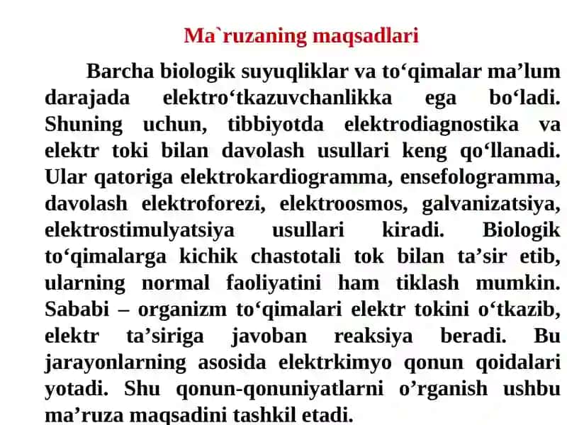 Elektrkimyoasoslari. Elektro’tkazuvchanlik 3