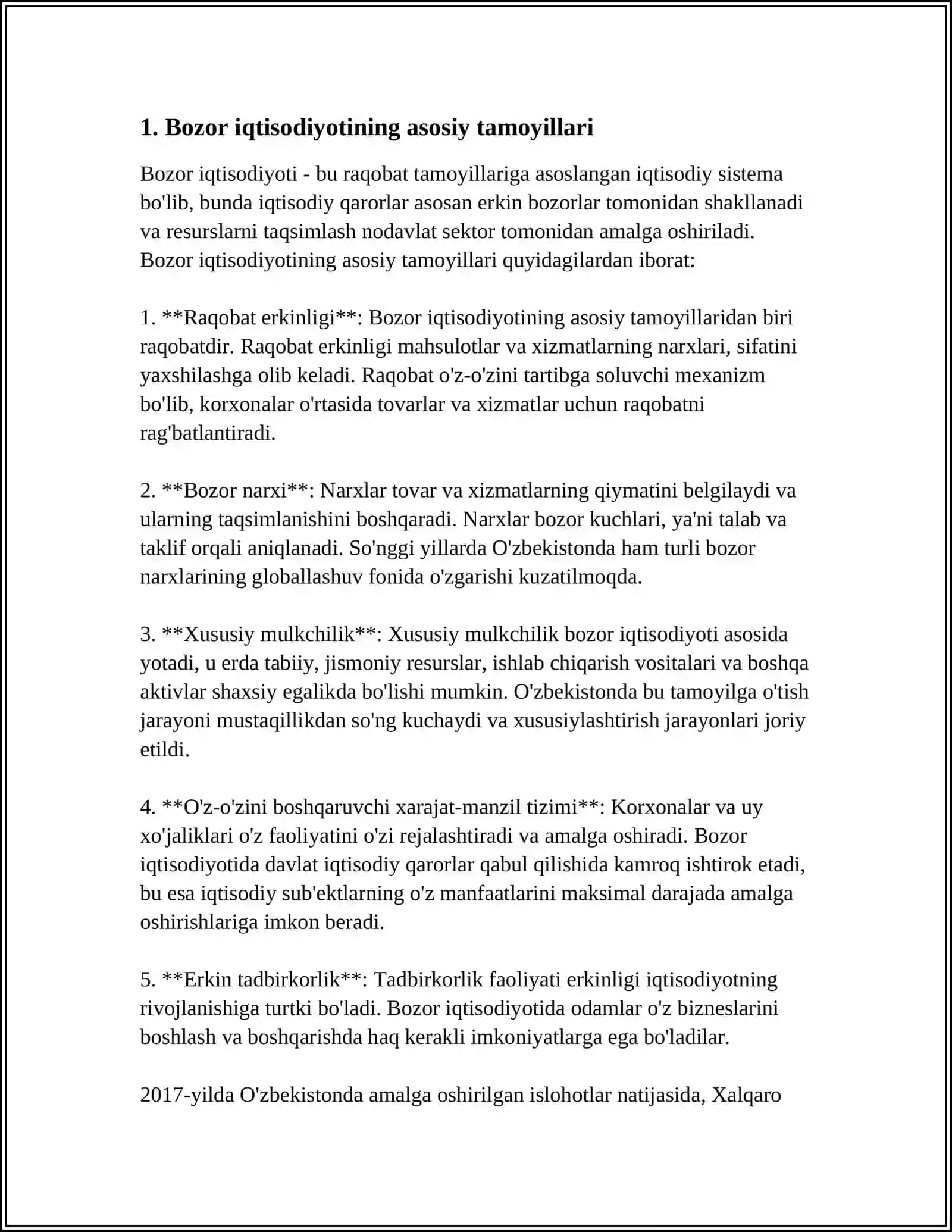 ZAMONAVIY BOZOR IQTISODIYOTI 3