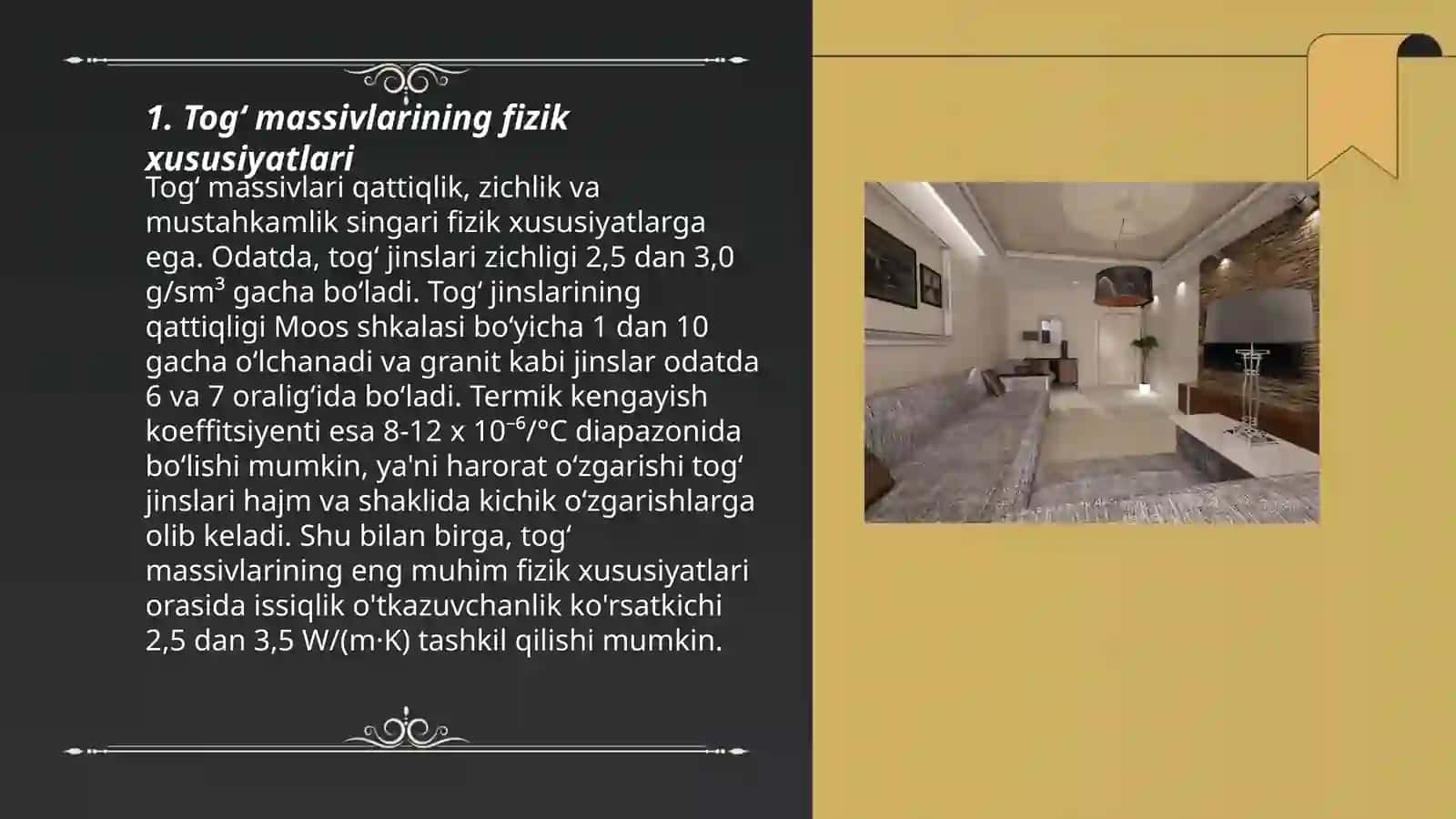 Togʻ massivlarining mustahkamlik va deformatsiya xossalari 3