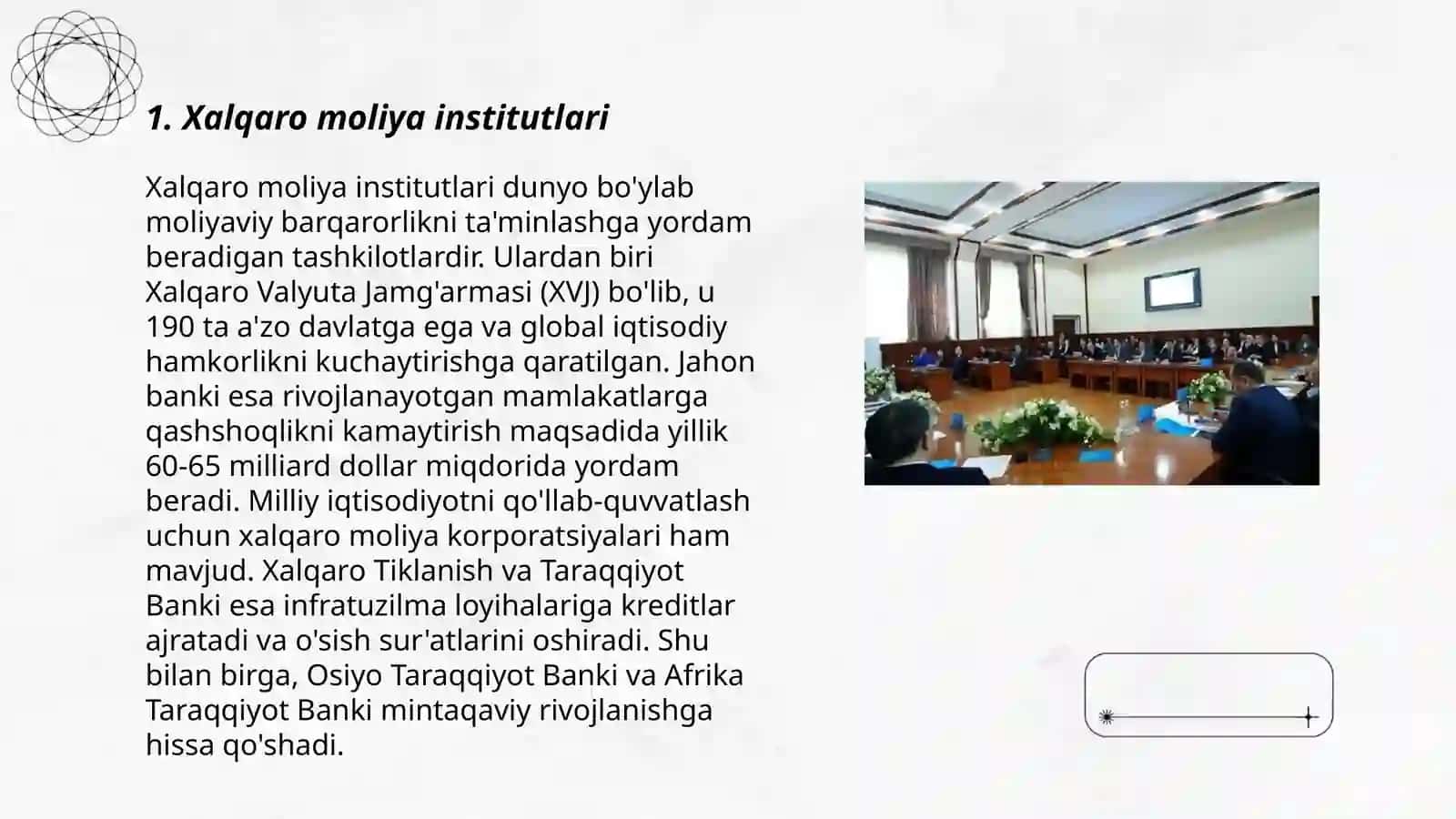 Xalqaro moliya tuzilmari 3