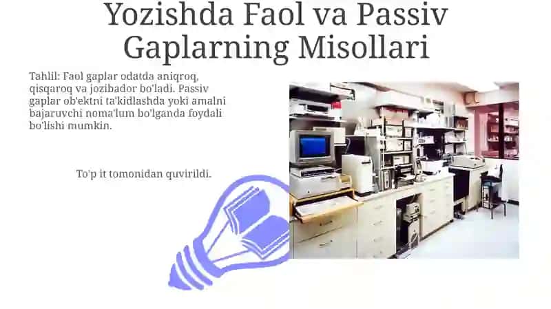 Faol va Passiv Gaplarni Tushunish 3