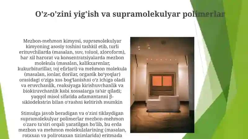 Mehmon- mezbon molekulalarning ahamiyati 3