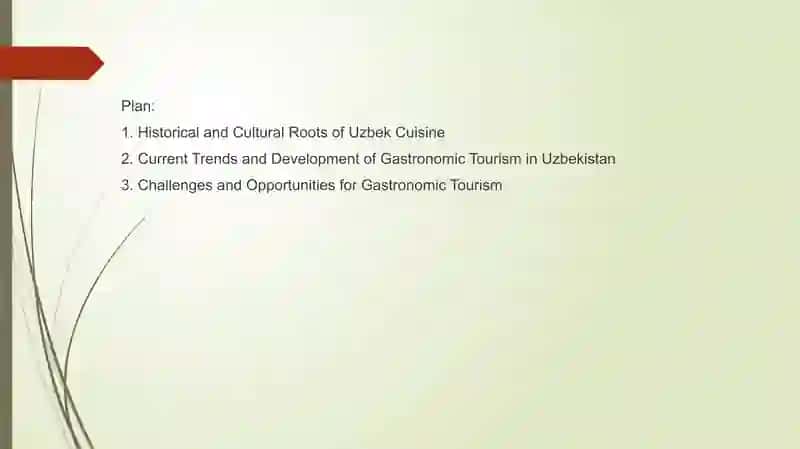 Development of gastronomic tourism in Uzbekistan 3