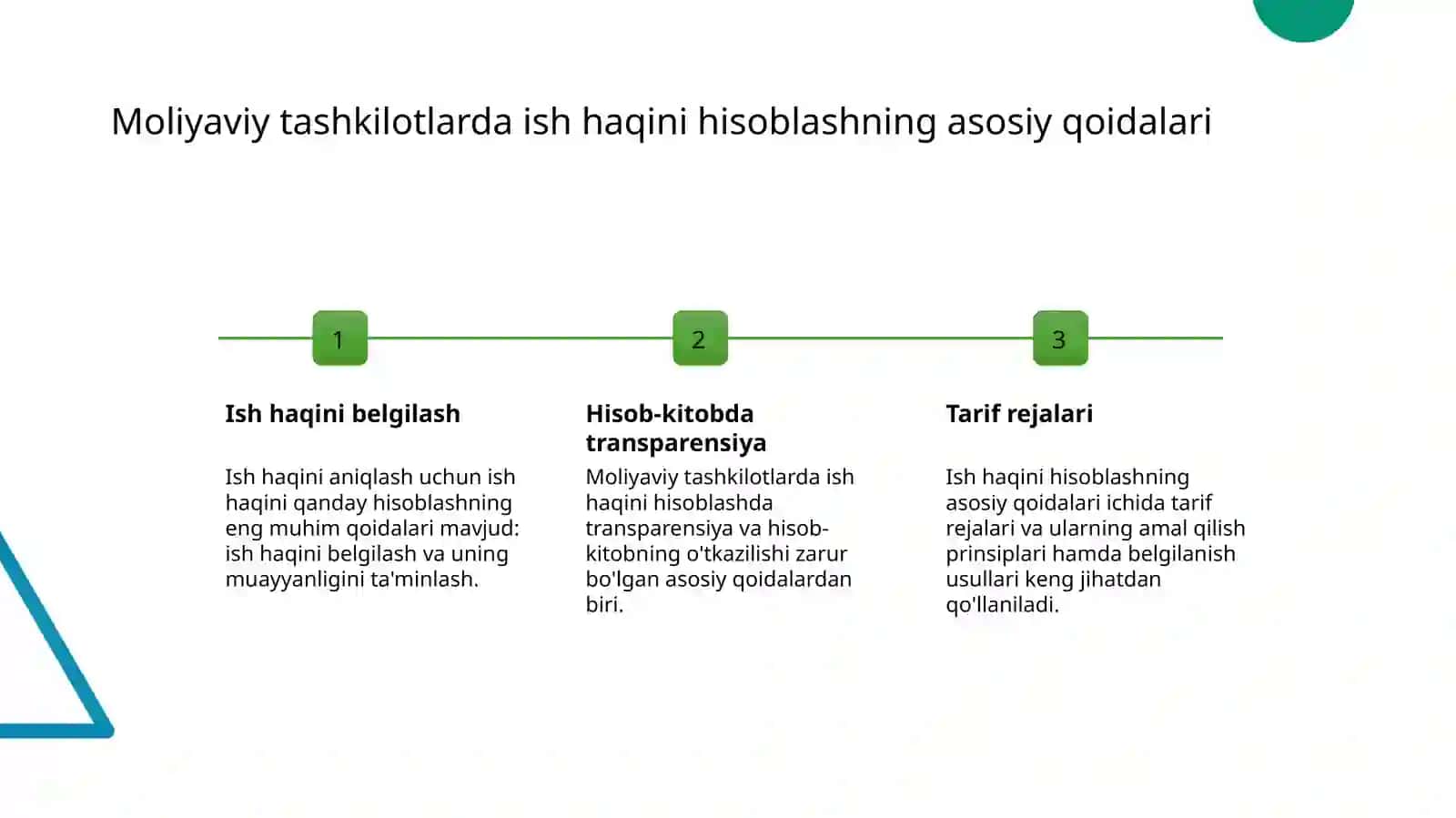 Byudjet tashkilotlarida mehnat haqi hisobi 3