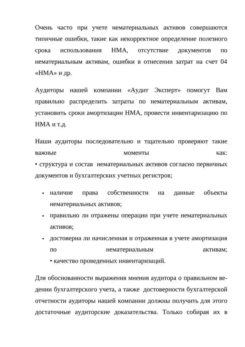 АУДИТ НЕМАТЕРИАЛЬНЫХ АКТИВОВ 3