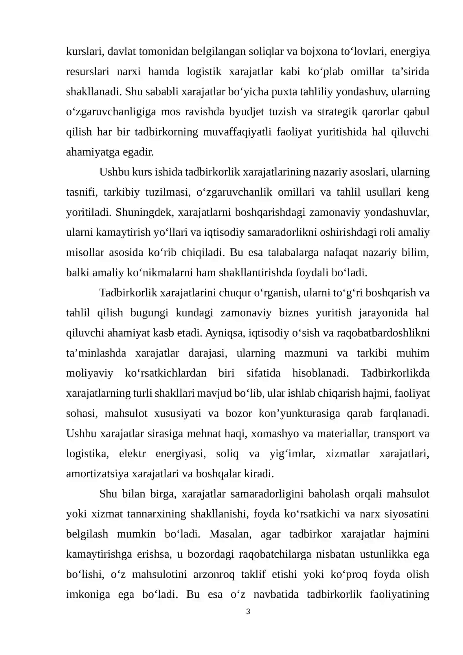 TADBIRKORLIK XARAJATLARI 3